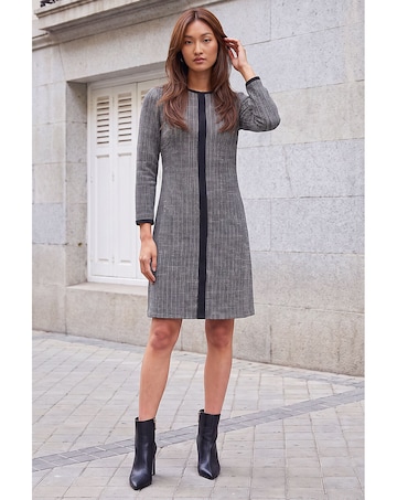 Roman Textured Border Dress
