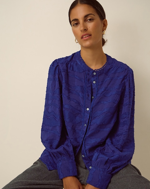 New In - Monsoon Jane Jacquard Blouse