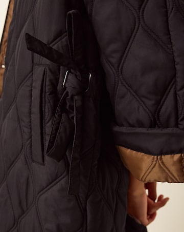 Monsoon Andi Quilted Longline Coat
