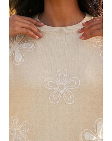Roman Soft Floral Embroidered Jumper