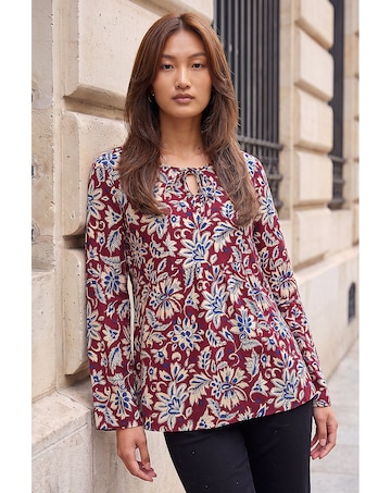 Roman Floral Soft Touch Top