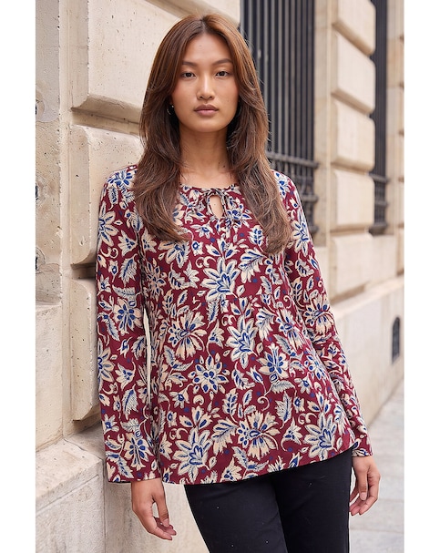 New In - Roman Floral Soft Touch Top