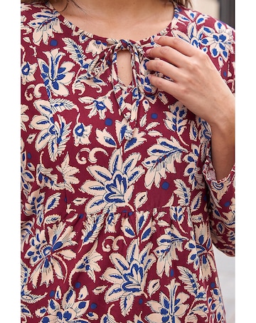 Roman Floral Soft Touch Top