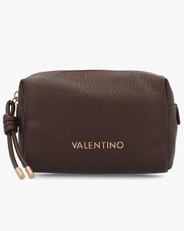 Valentino Bags Saphira Soft Brown Cosmetic Case