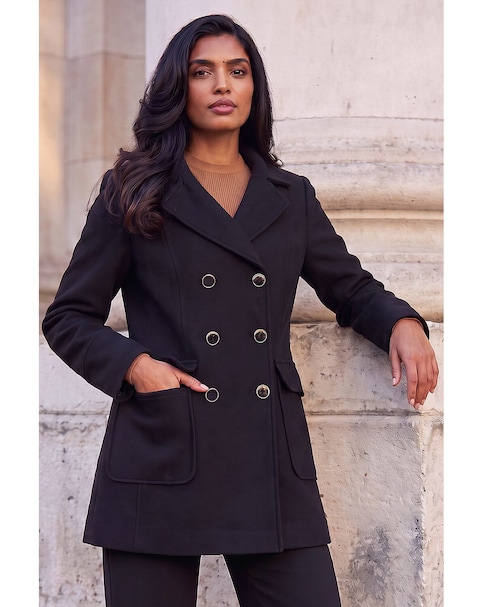 New In - Roman Double Breasted Smart Coat