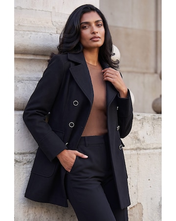 Roman Double Breasted Smart Coat