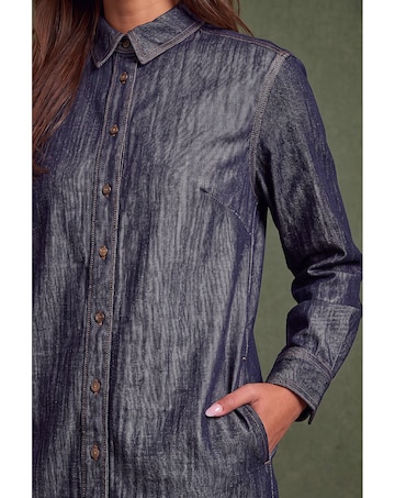 Roman Button Through Shirt Dress