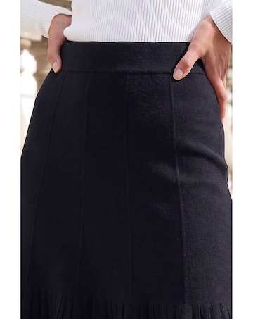 Roman A-Line Knit Skater Skirt