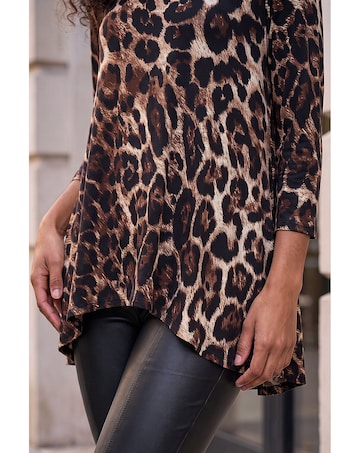 Roman Stretch Textured Animal Tunic