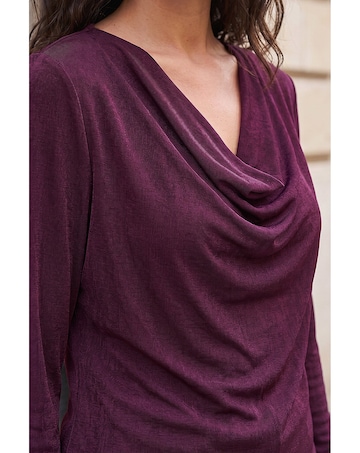 Roman Cowl Neck Top