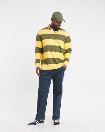 Polo Ralph Lauren Striped Rugby - Olive/Yellow