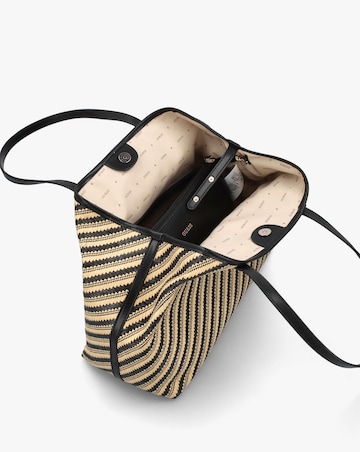 Guess Vikky II Natural Black Beachy Tote Bag