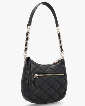 Guess Tamsin Quilted Black Top Zip Shoulder Bag
