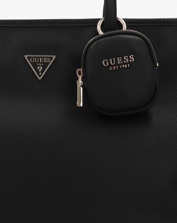 Guess Large Power Play 3 Black Logo Tech Tote Bag