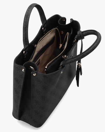 Guess Meridian II Girlfriend Coal Logo Satchel Bag