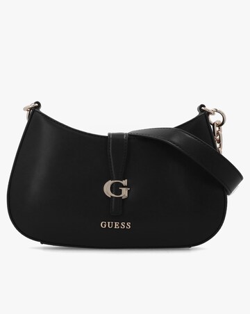 Guess Carrie Top Zip Black Shoulder Bag