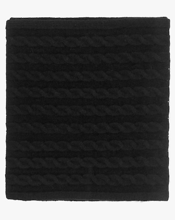 Guess Black Knitted G Logo Diamante Scarf
