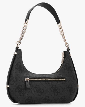 Guess Erenia Top Zip Coal Logo Shoulder Bag