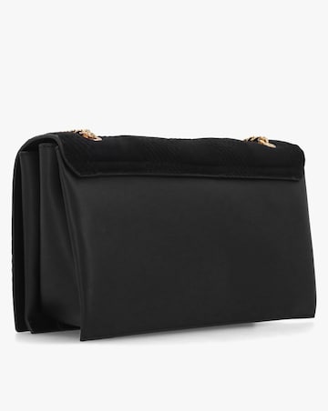 Love Moschino Checkerboard Chain Black Shoulder Bag