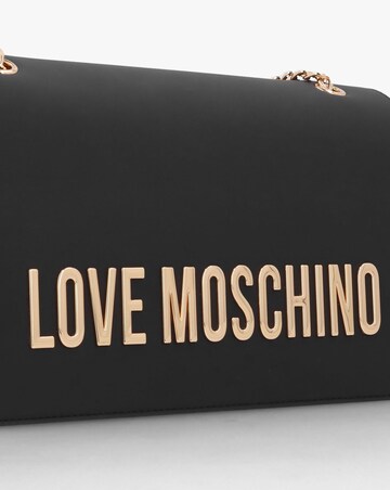 Love Moschino Big Love Chain Black Shoulder Bag