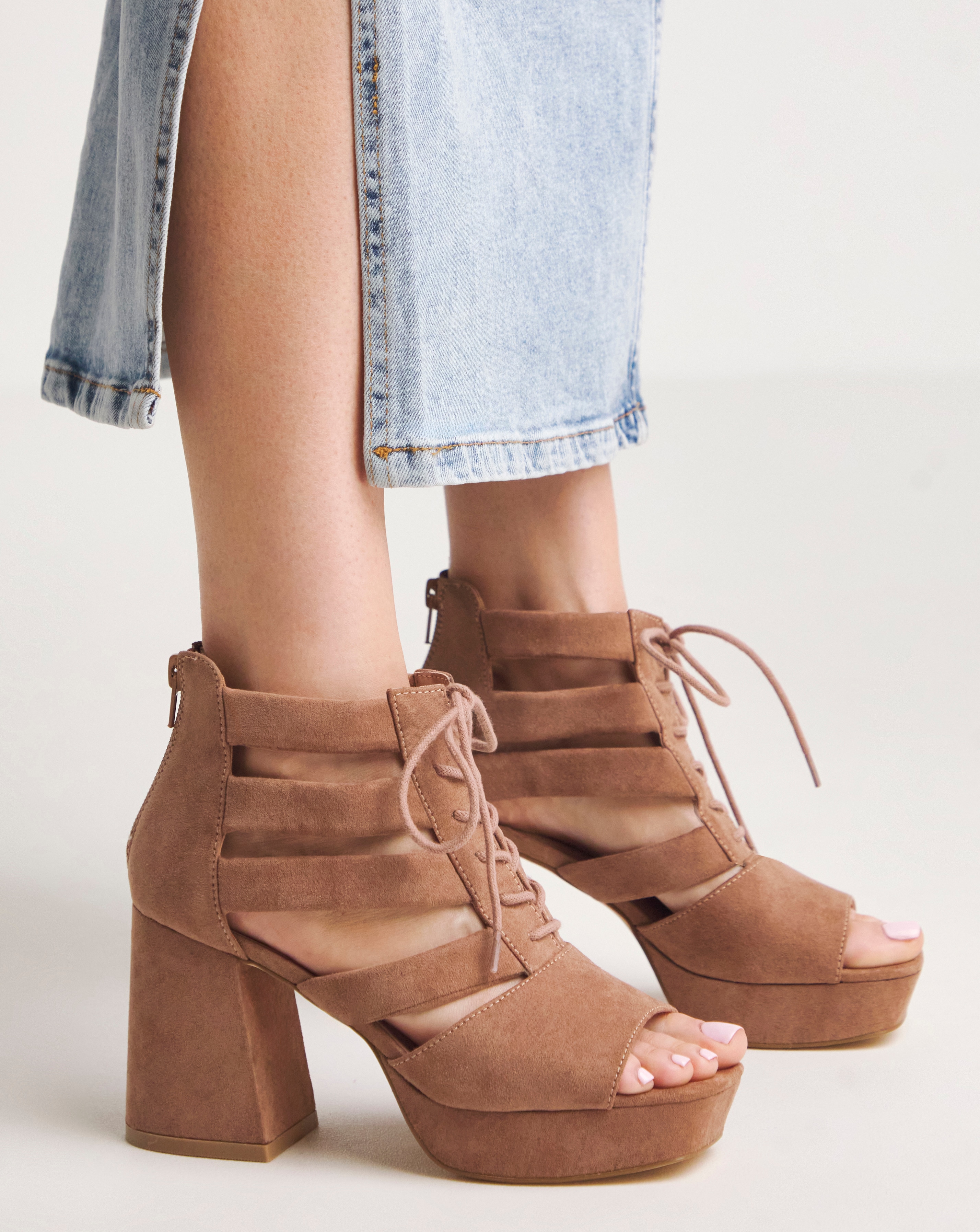 Strappy Shoe Boot Wide