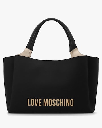 Love Moschino Bold Love Black Shopper Bag