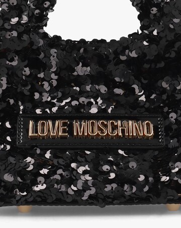 Love Moschino Sequin Black Top Handle Bag