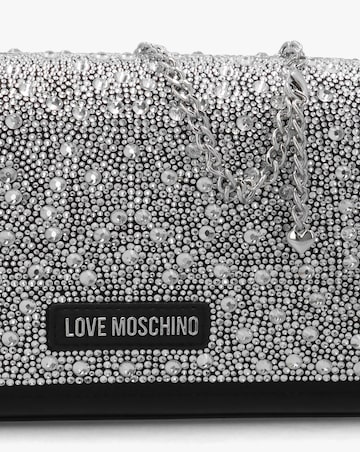 Love Moschino Glimmer Black Embellished Evening Bag