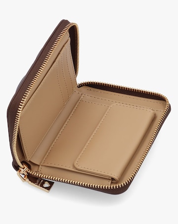 Love Moschino Heart Logo Quilted Pillow Chocolate Purse