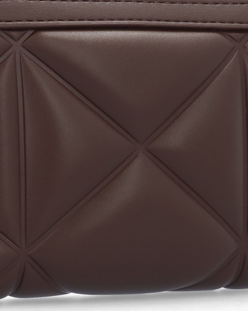 Love Moschino Heart Logo Quilted Pillow Chocolate Purse