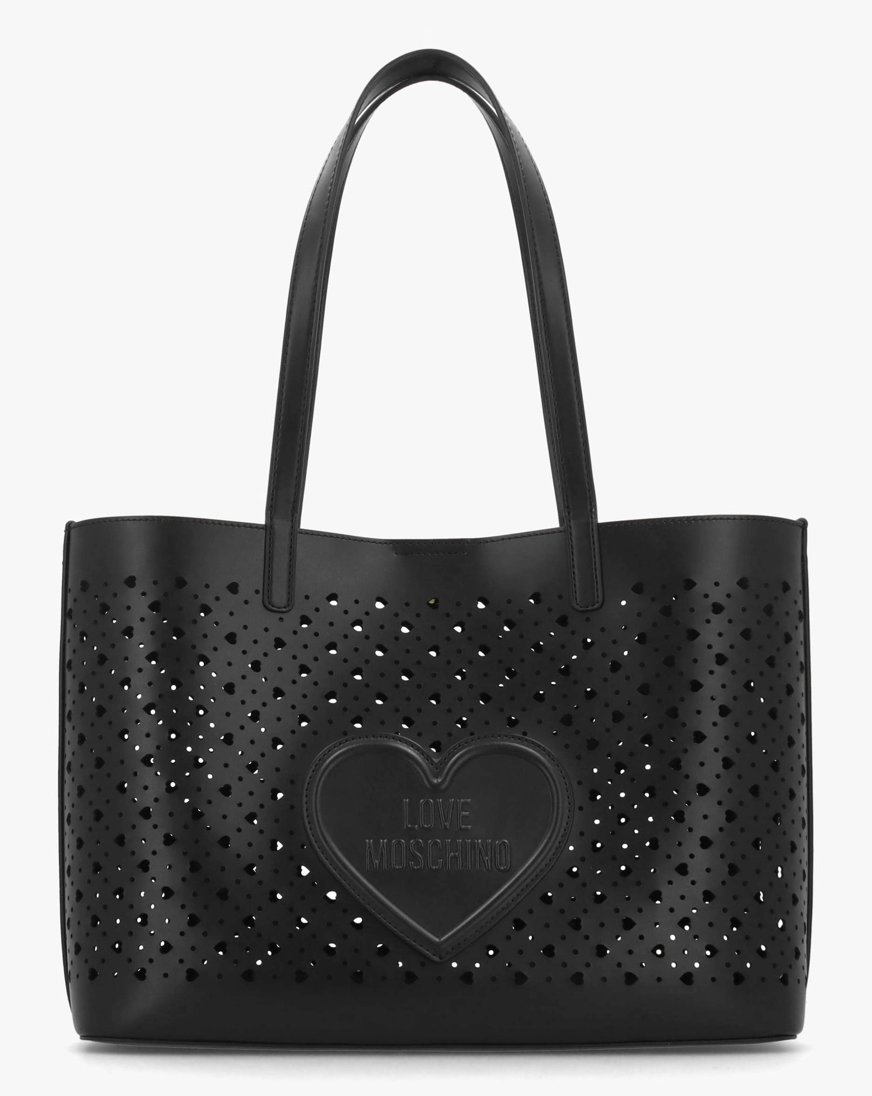 Love Moschino Heart Basket Black Tote
