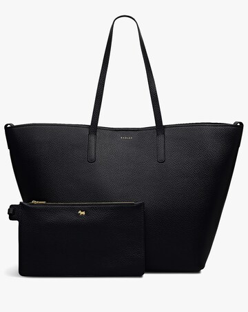 Radley Dukes Place Large Open Top Black Leather Tote Bag