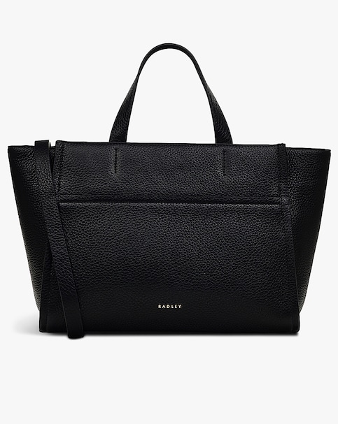 Radley Oak Street Medium Black Leather Grab Bag