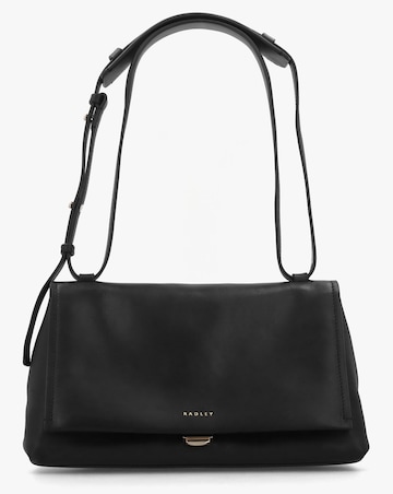 Radley Medium Mercer Street Black Leather Shoulder Bag