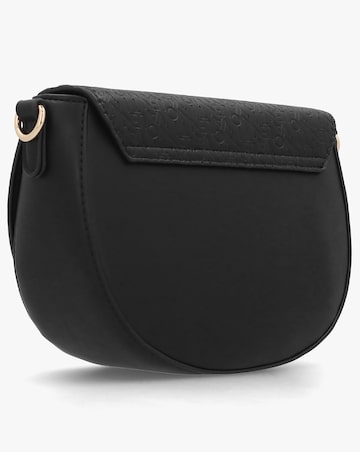Valentino Bags Falak Black Debossed Logo Cross-Body Bag