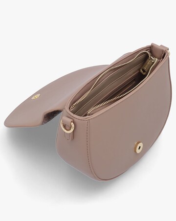 Valentino Bags Falak Taupe Debossed Logo Cross-Body Bag