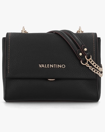 Valentino Bags Samantha Black Front Flap Shoulder Bag