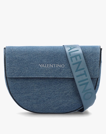Valentino Bags Bigs Denim Navy Satchel Bag