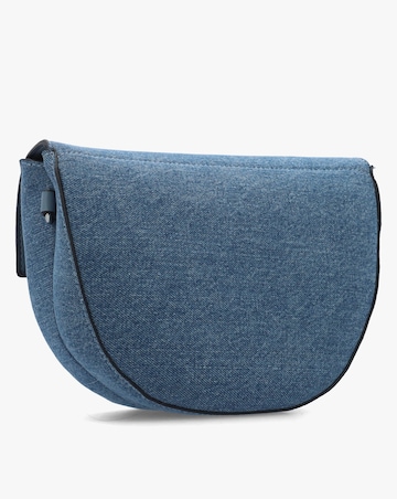 Valentino Bags Bigs Denim Navy Satchel Bag