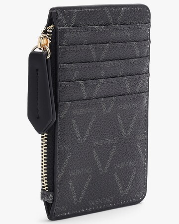 Valentino Bags Lady Black Multi Repeat Logo Card Case