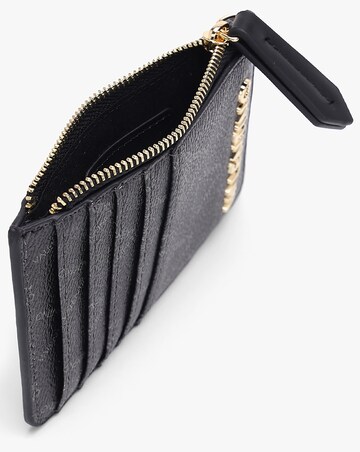 Valentino Bags Lady Black Multi Repeat Logo Card Case