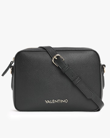 Valentino Bags Brixton II Black Pebbled Camera Bag