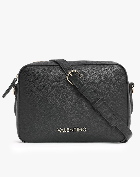 Valentino Bags Brixton II Black Pebbled Camera Bag