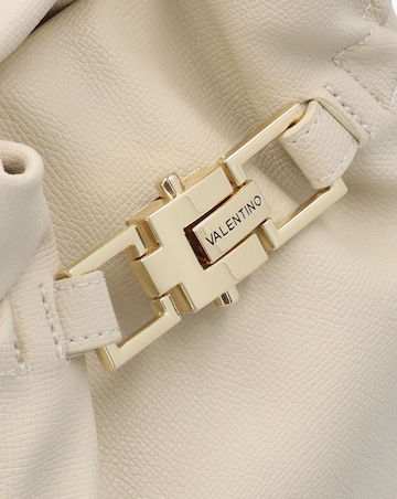 Valentino Bags Fedora Ecru Rouched Bucket Bag