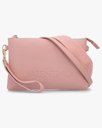 Valentino Bags Foxy Pink Debossed Logo Pochette Bag
