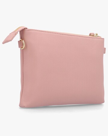 Valentino Bags Foxy Pink Debossed Logo Pochette Bag