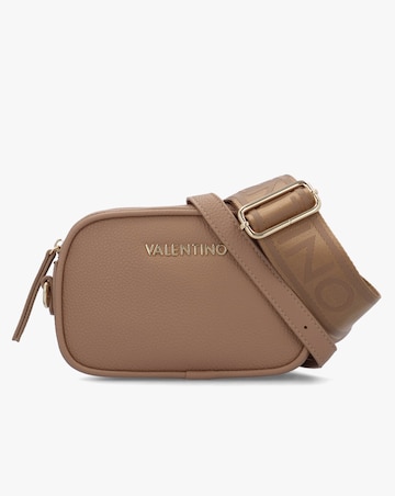 Valentino Bags Miramar Beige Pebbled Camera Bag