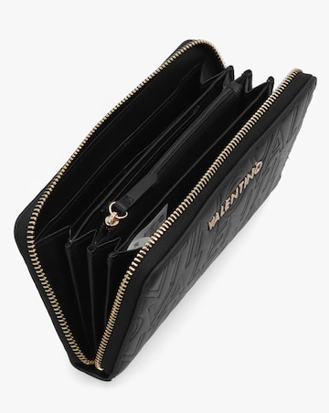 Valentino Bags Lio Black Zip Around Wallet