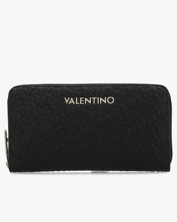 Valentino Bags Falak Black Zip Around Wallet