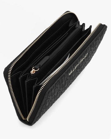 Valentino Bags Falak Black Zip Around Wallet